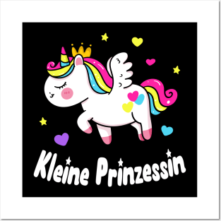 Kleine Prinzessin Einhorn Mädchen Tochter Kinder Posters and Art